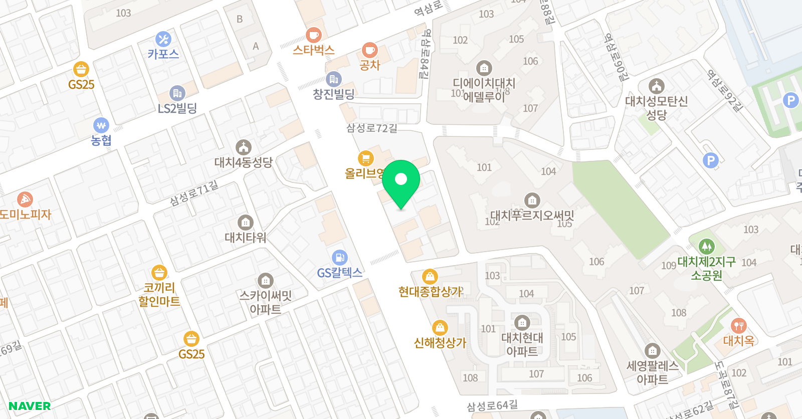 프라이머리 수학전문학원 위치