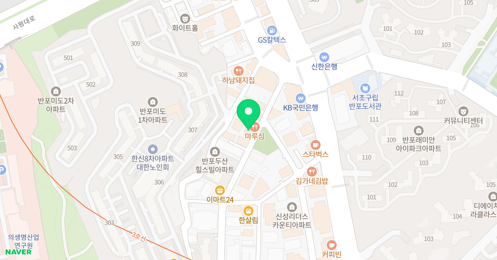 진선생 어학원 본원초등관 위치