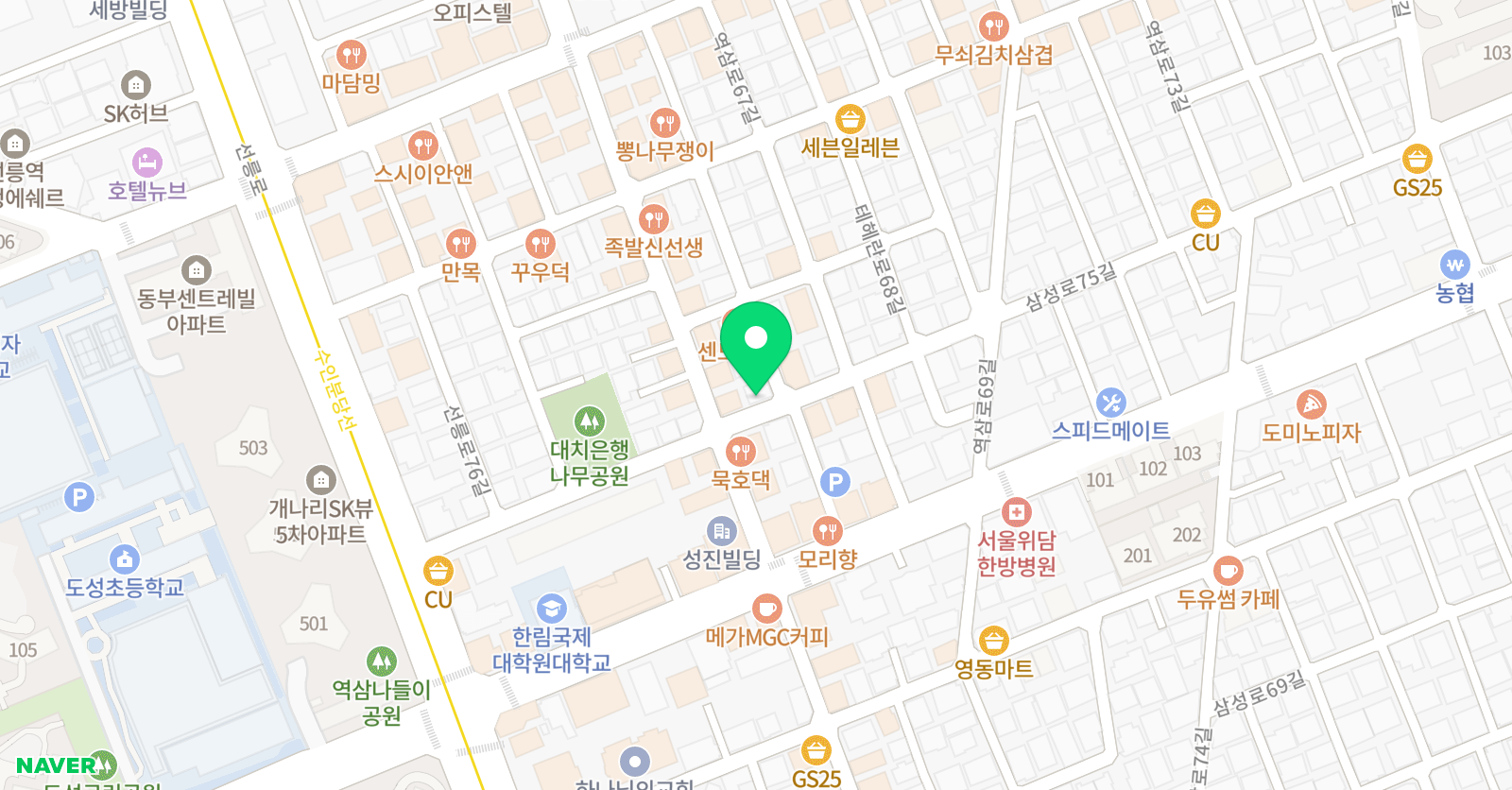 플랜업 학원 위치