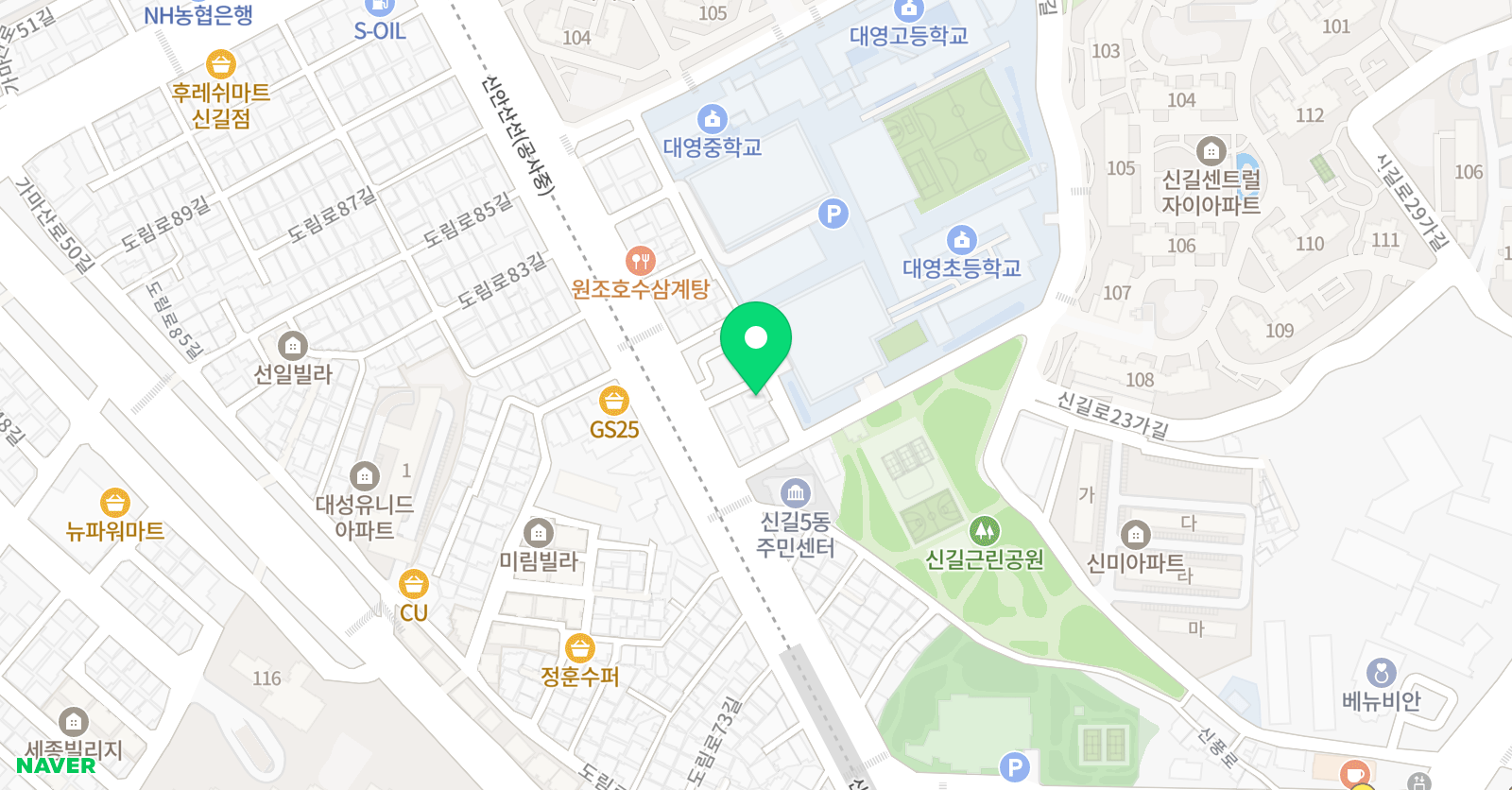 아워스 드로잉 미술교습소 위치