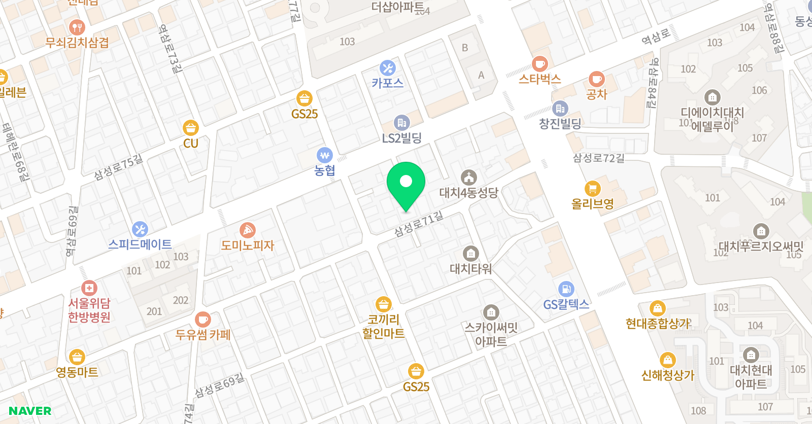 대치 싸커클럽 위치