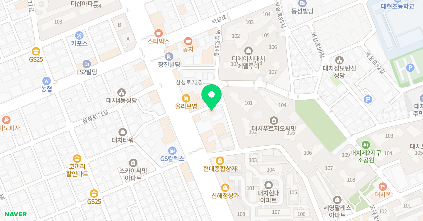 대치 무용학원 위치