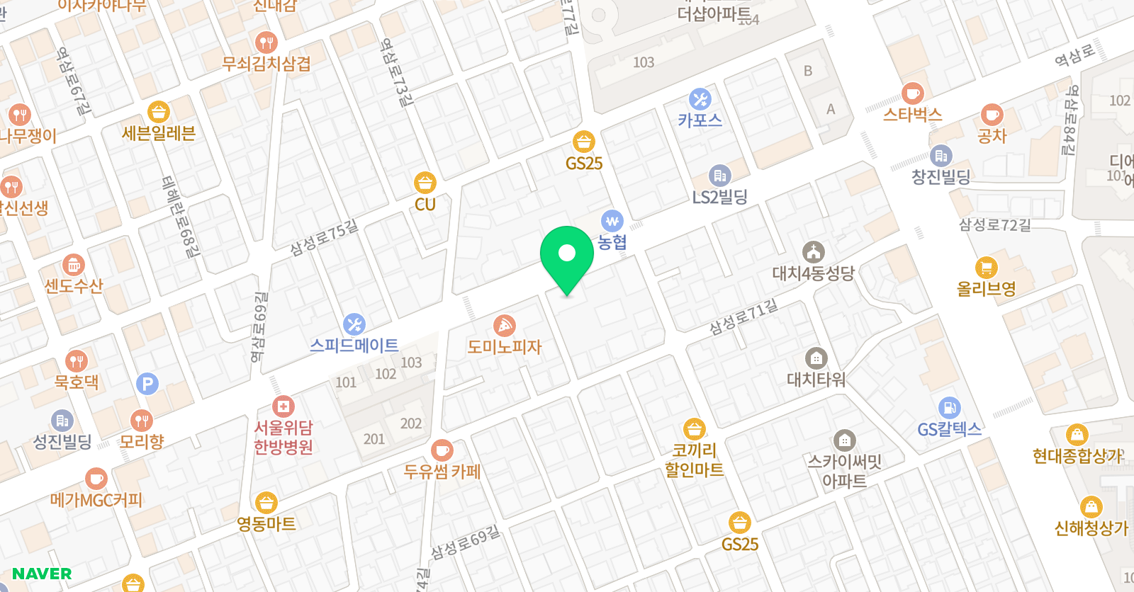 생각하는황소 3관 위치