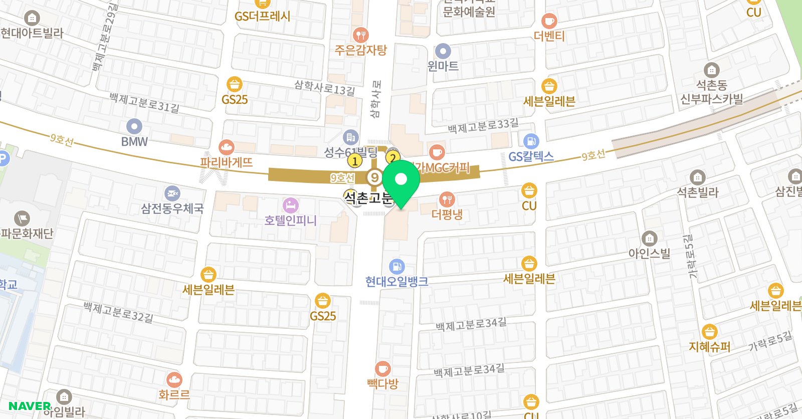 픽플래닛 아카데미 잠실본점 위치