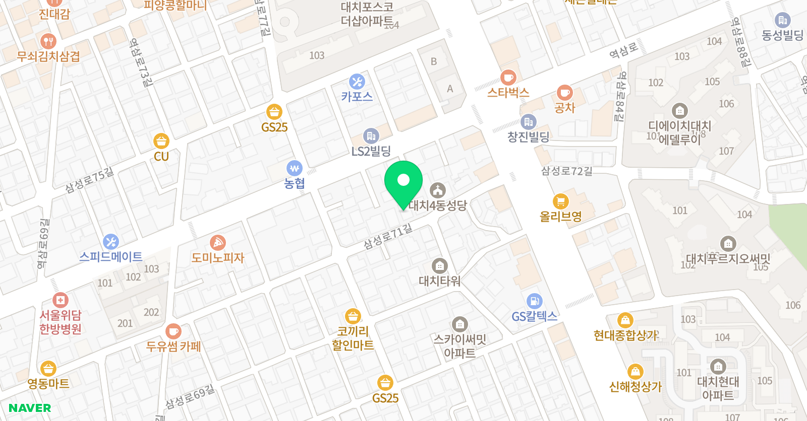 더원 학원 대치점 위치