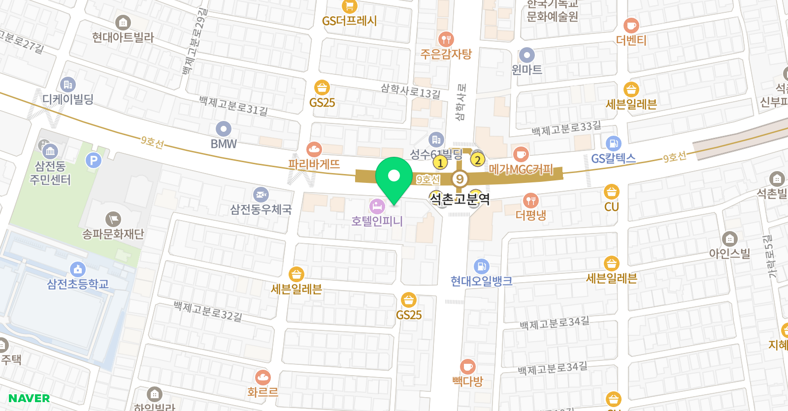 오바른짐 FC라이온스 위치