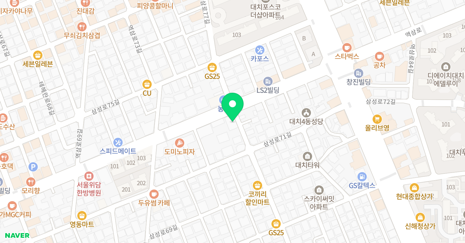 와이지 과학 교습소 위치