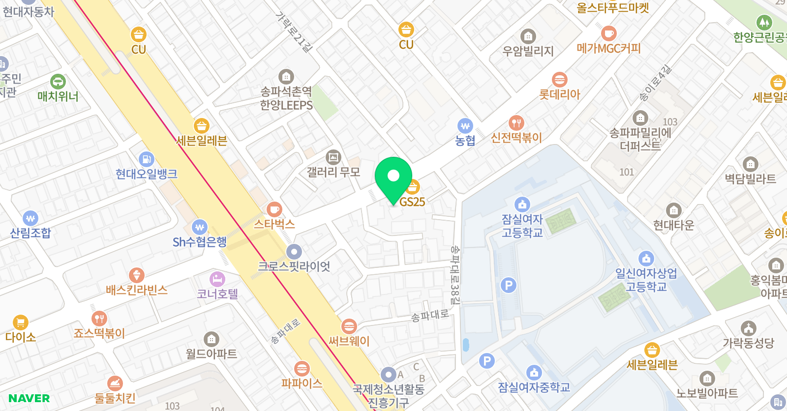 다트 미술학원 위치