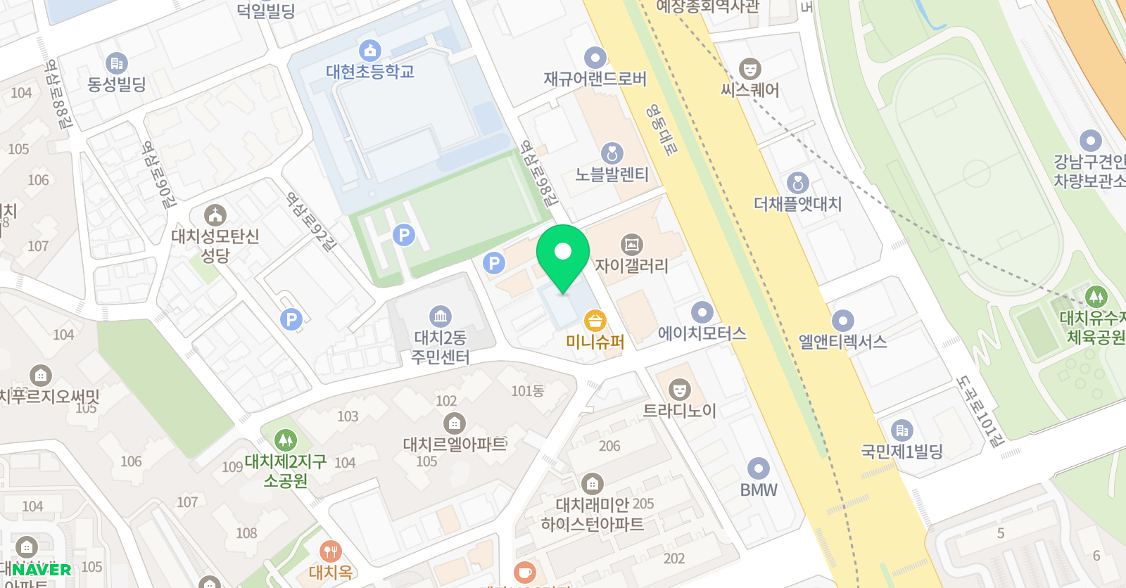 SSI DAECHI CAMPUS 위치