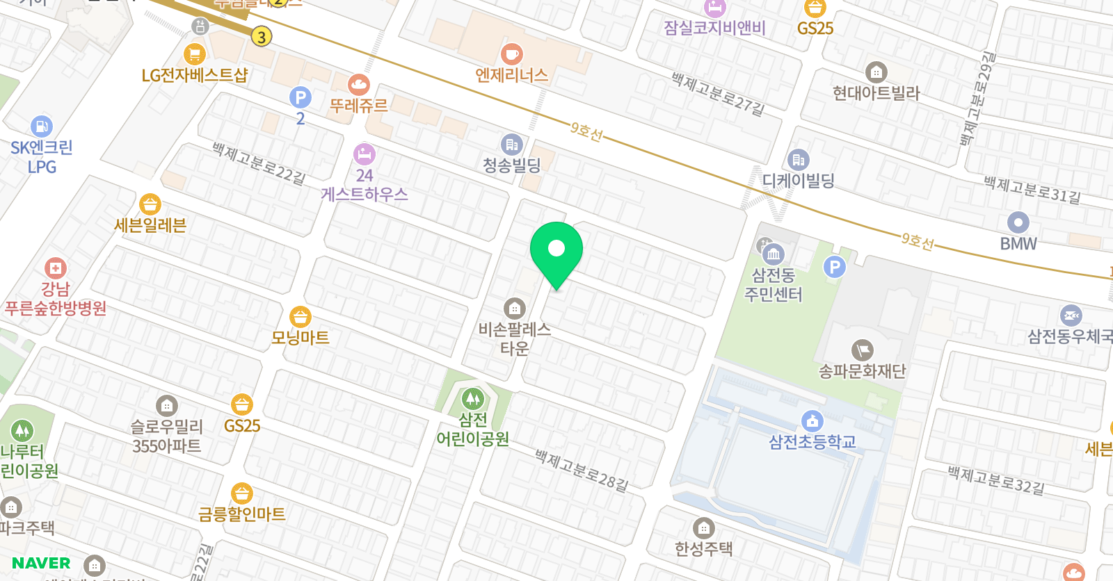재능스스로 송파삼전초점 위치