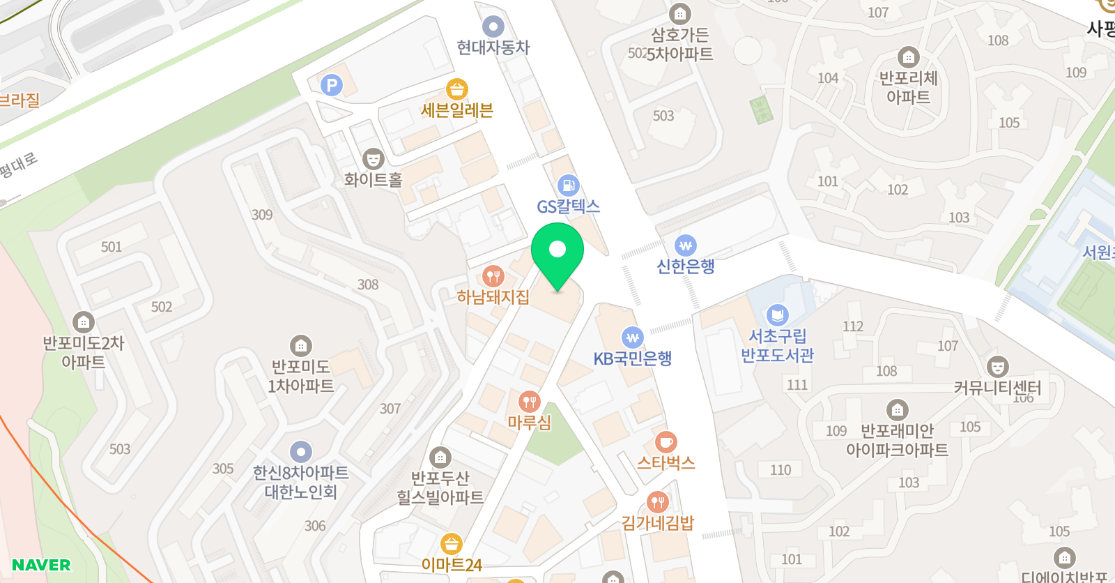 와이키즈 서초센터 위치