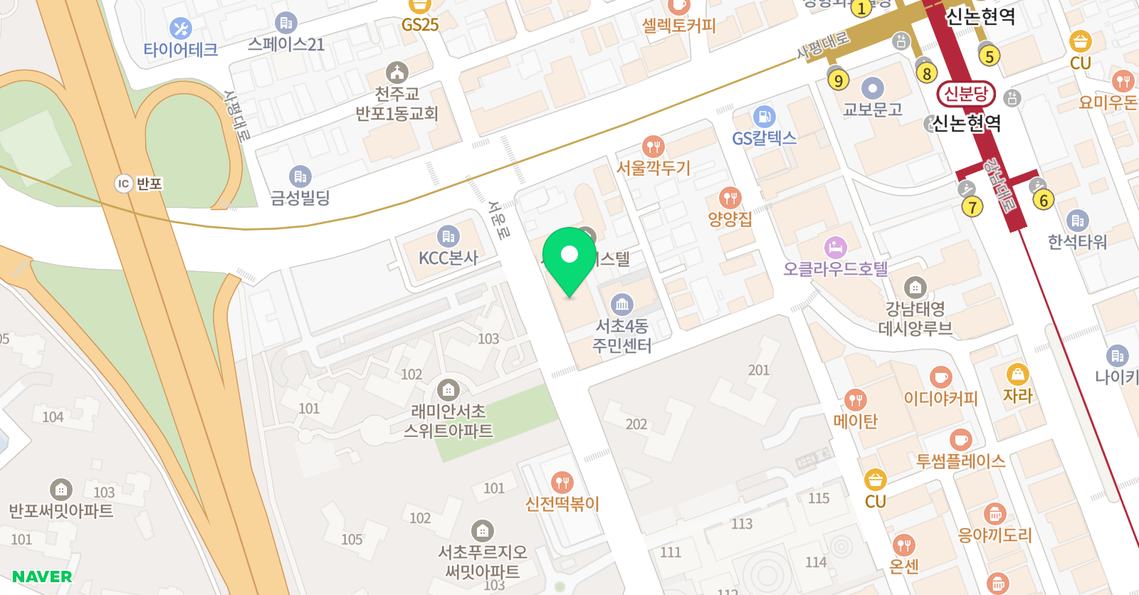 아이비 실용음악학원 강남N캠퍼스 위치