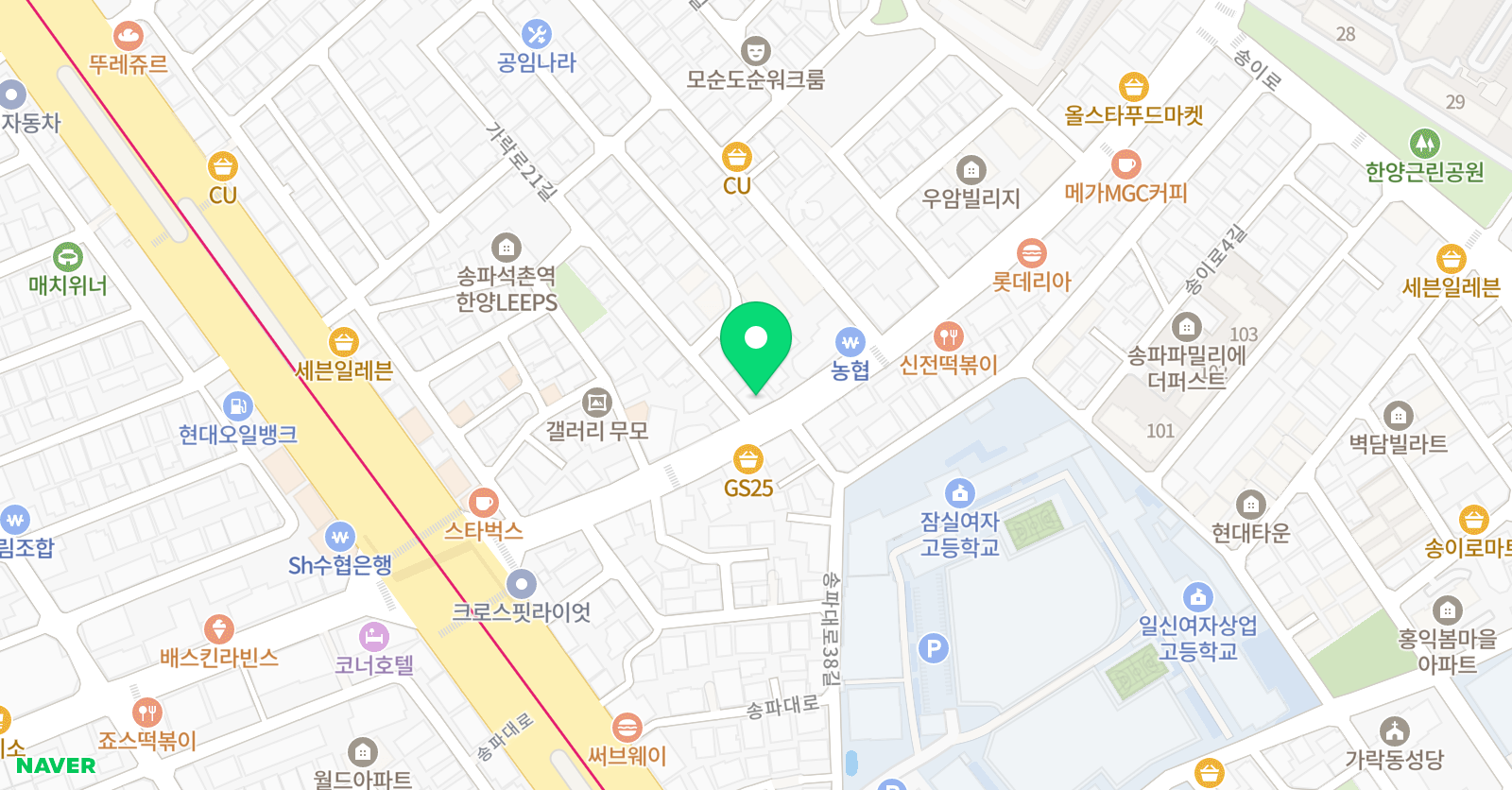 라온제나 수학원 위치
