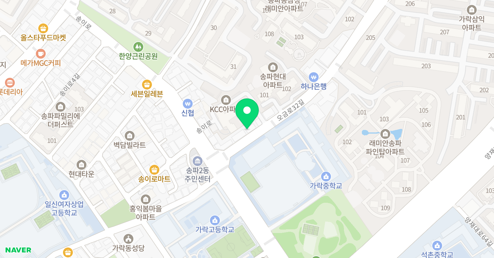 리나앤리노 발레학원 송파본원 위치