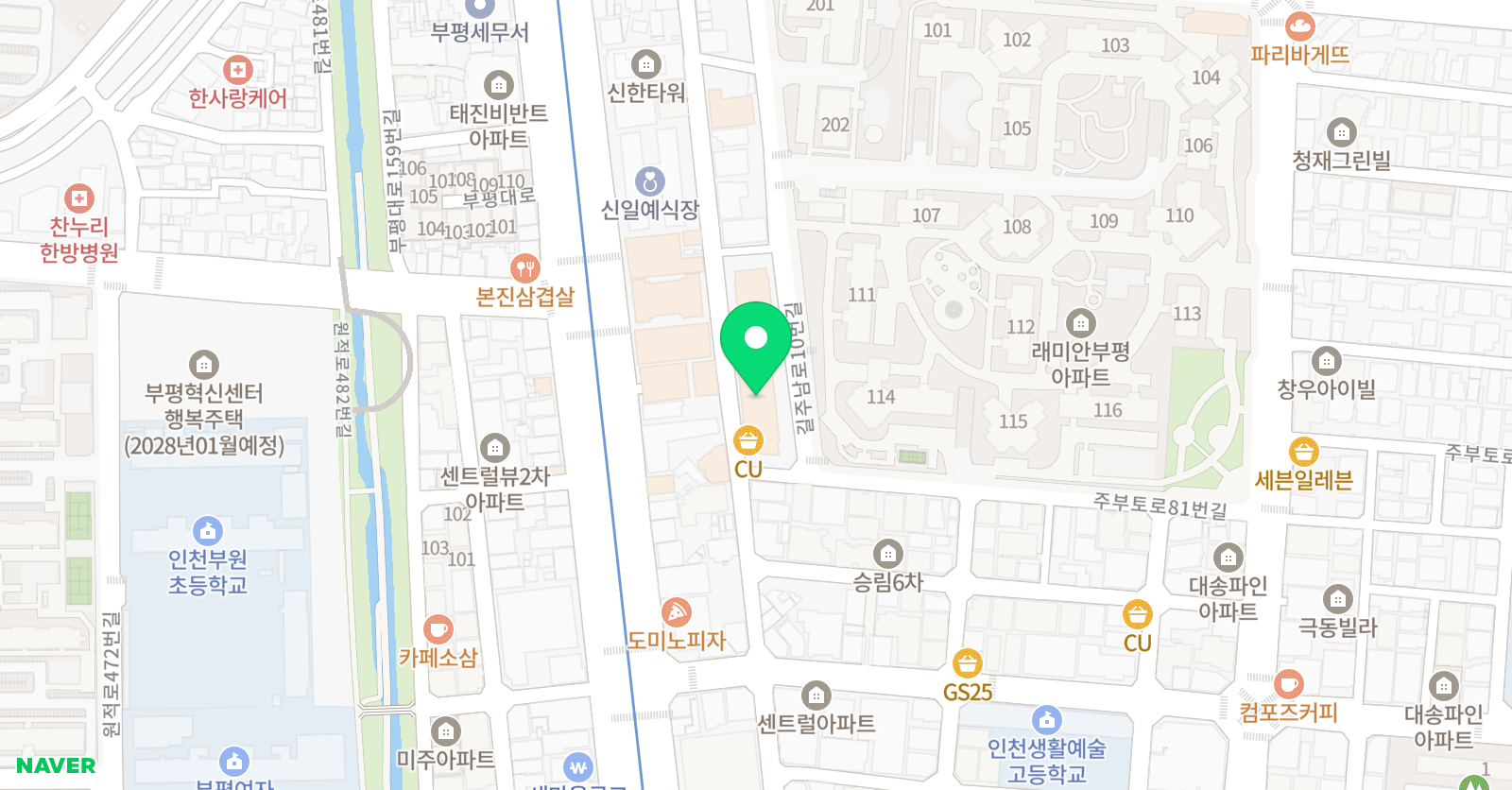 칸타빌레 피아노음악학원 위치