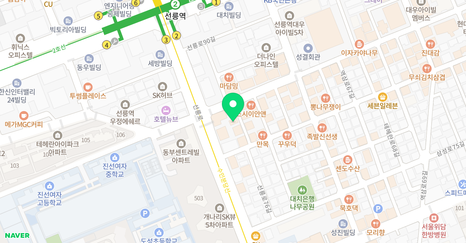 형이랑 미술학원 위치