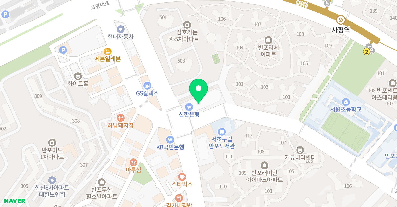 페디아플러스 서초브랜치 위치