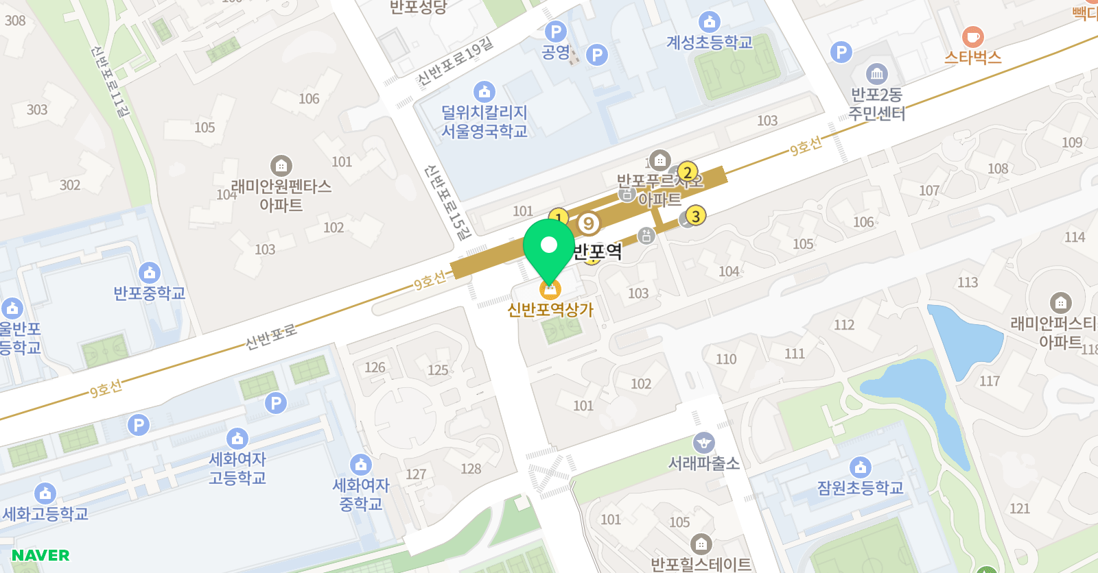 홍익명문 미술 위치