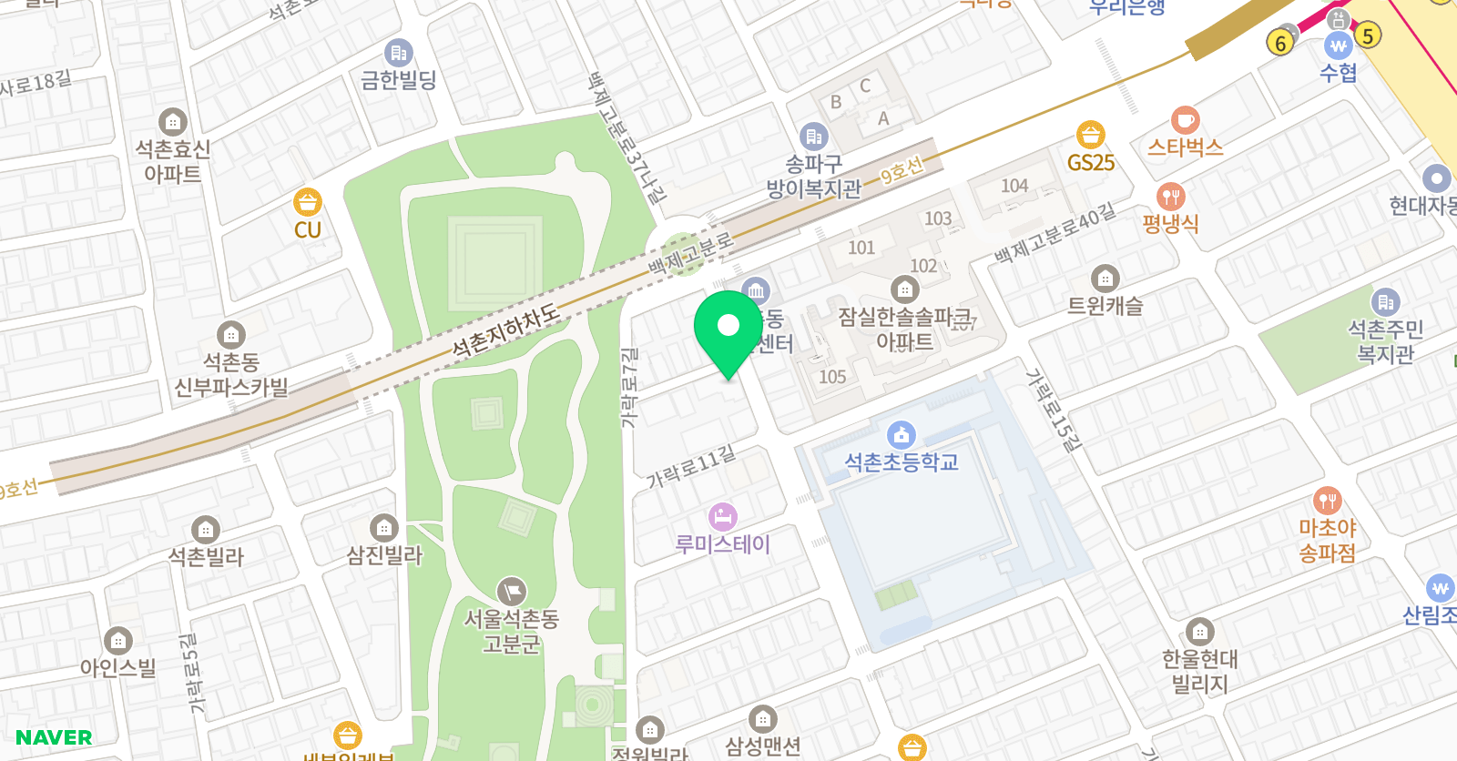 정선생 수학학원 위치