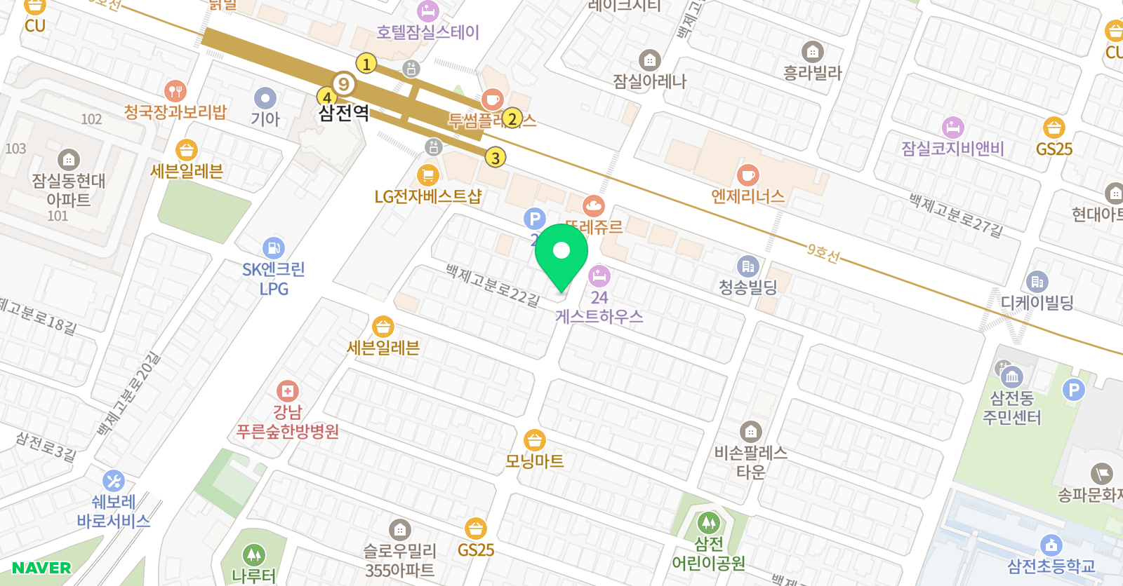 승민 태권도 전문도장 위치