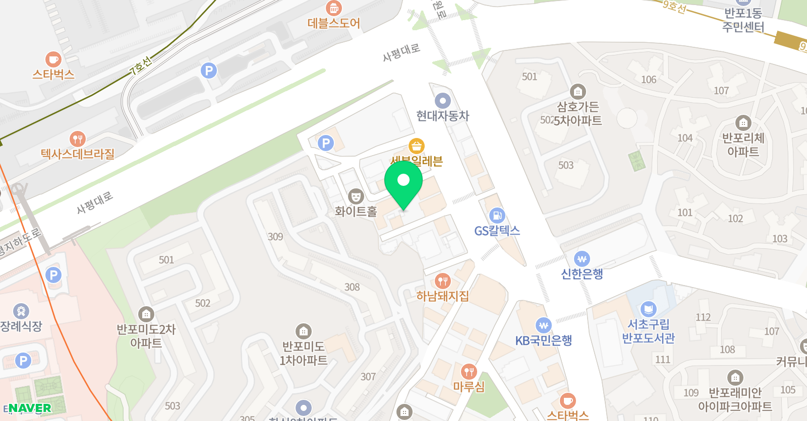 스파크 어학원 위치