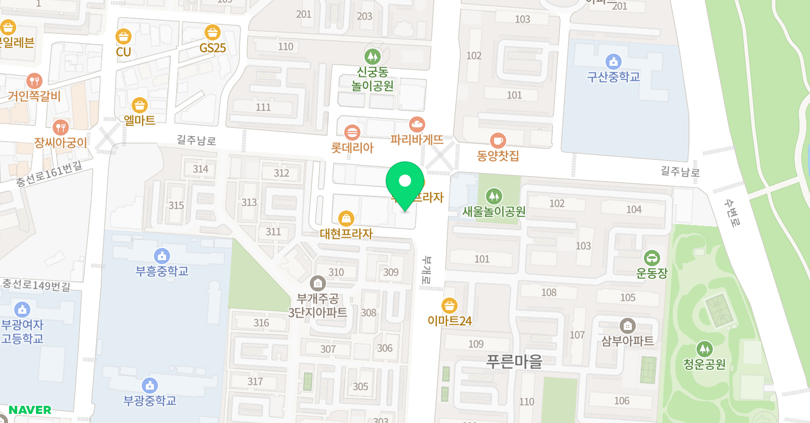 보라 영어학원 위치