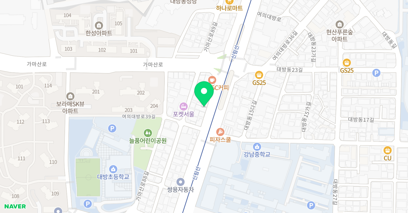 히포영어학원 위치