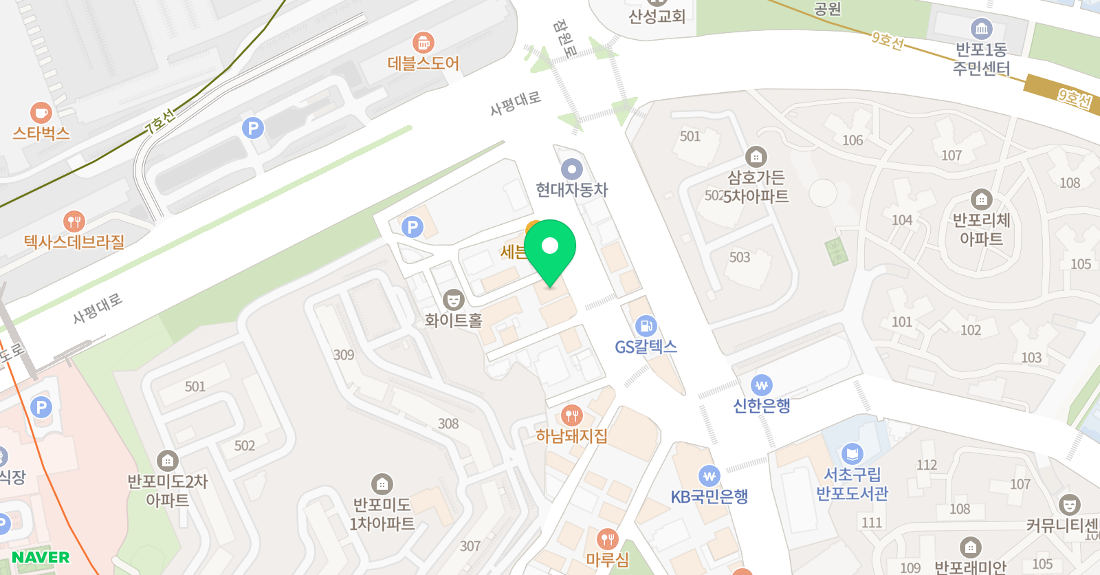 여름국어논술전문학원 위치