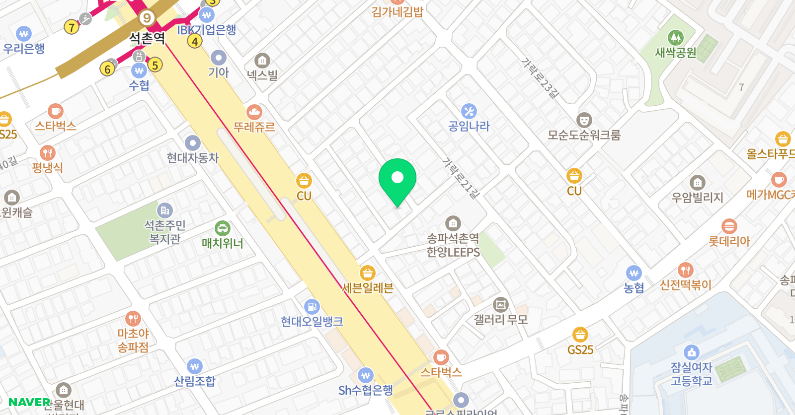 예스런 아트홈스쿨 위치