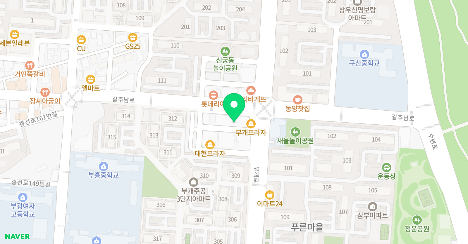 SK 서밋학원 위치