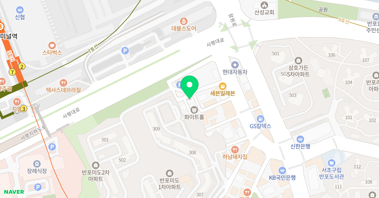 독서토론논술 논당 위치
