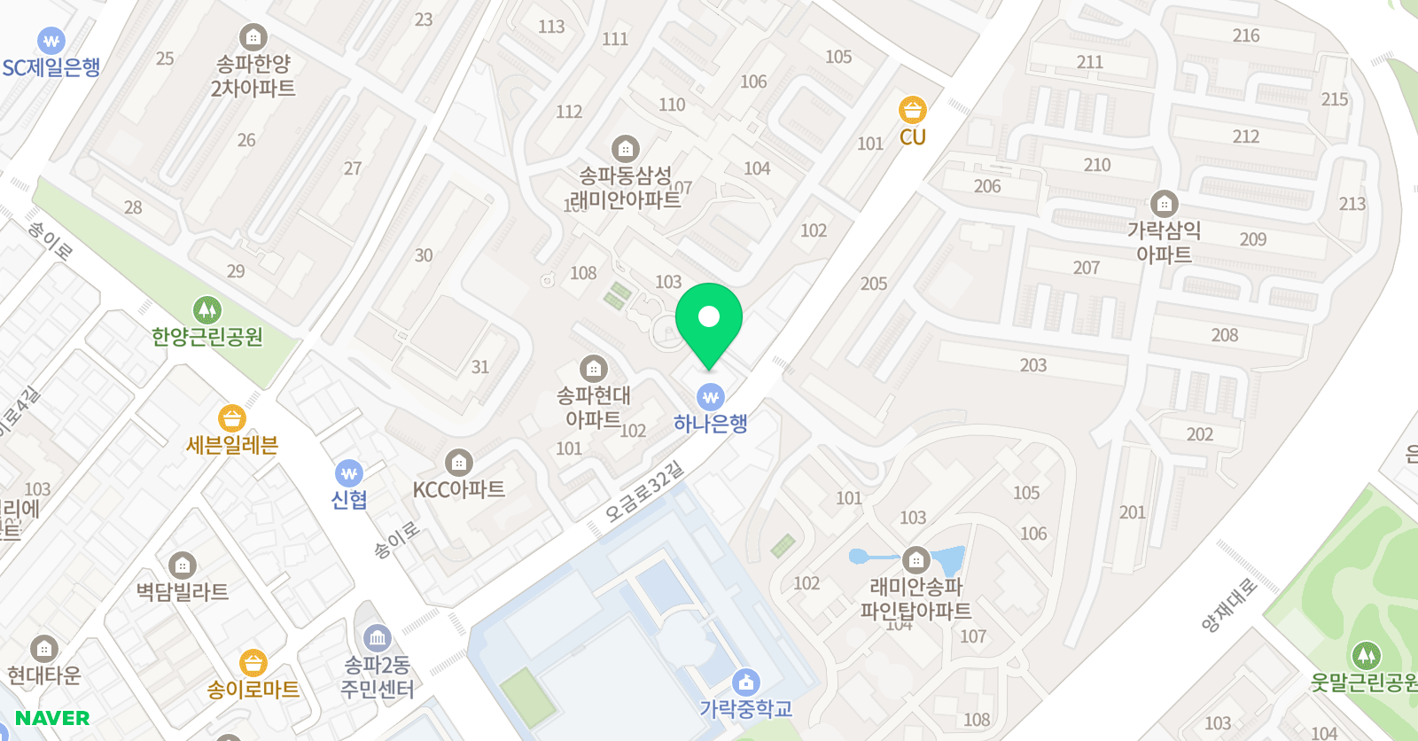 닥터정이클래스 송파센터 위치
