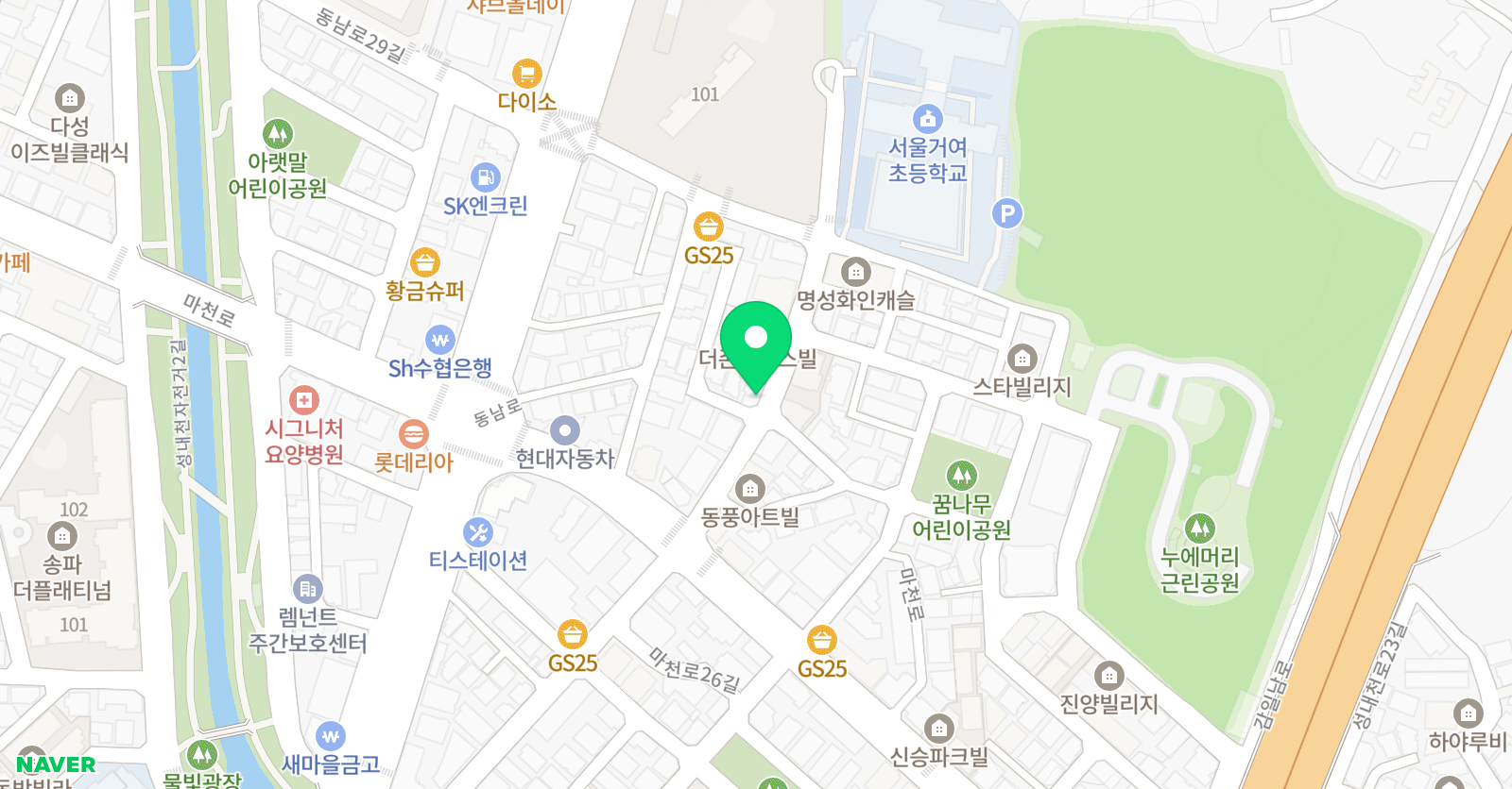 토끼풀 미술교습소 위치
