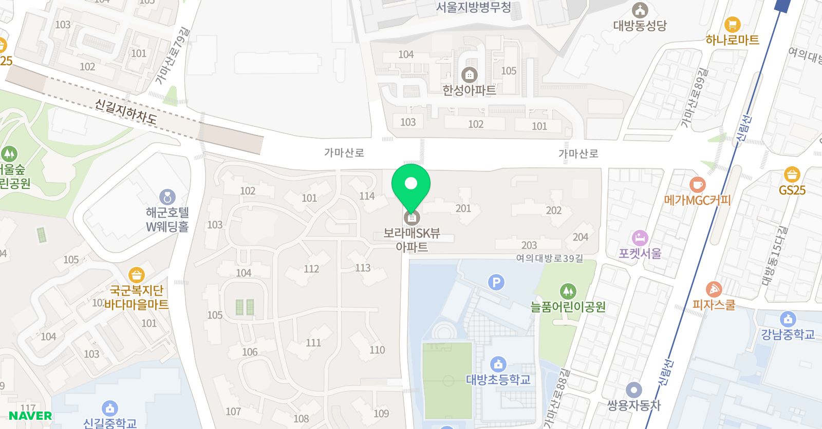 비상잉글리시아이 보라매 SK뷰 영어교습소 위치