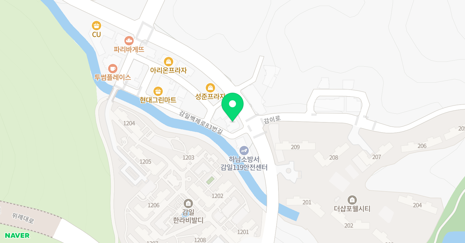 위드스토리 아동미술학원 감일점 위치