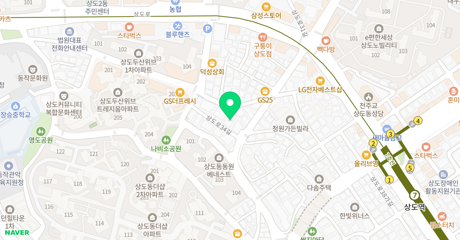 태권박사&스포츠짐 위치