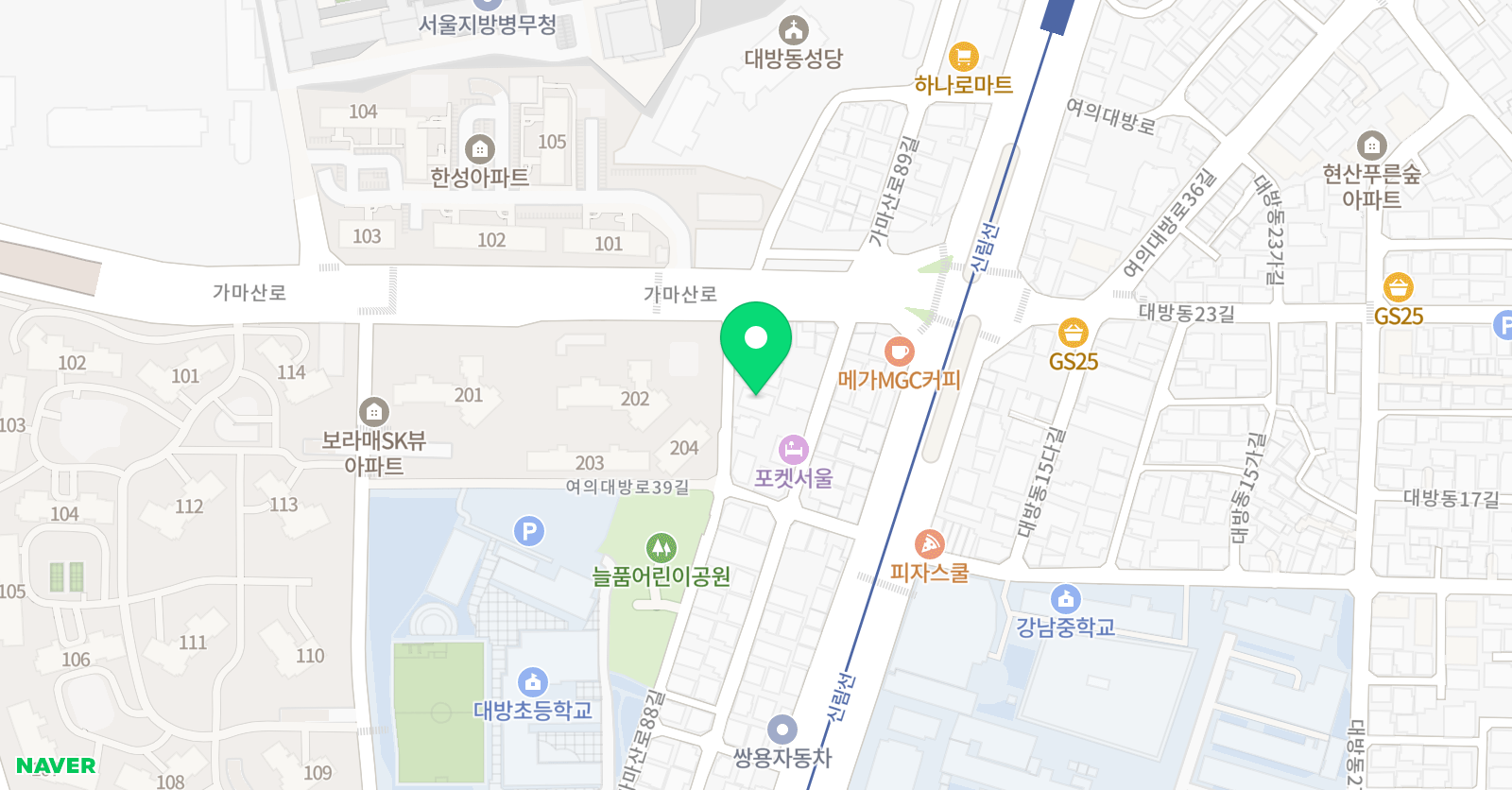 수수배 수학학원 위치