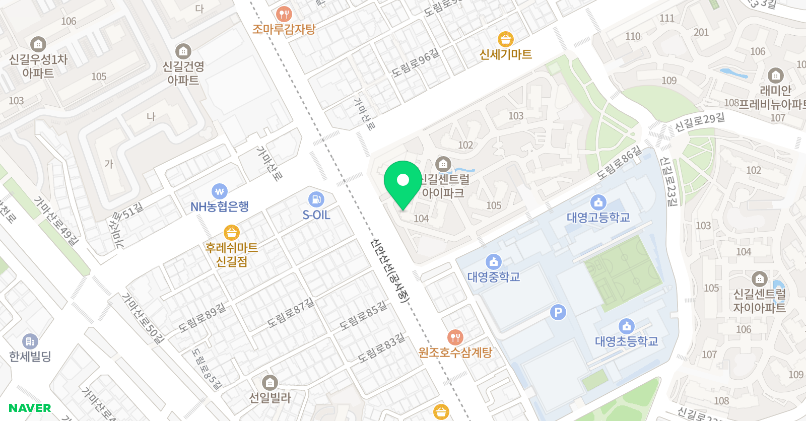 박쌤 공부방 위치