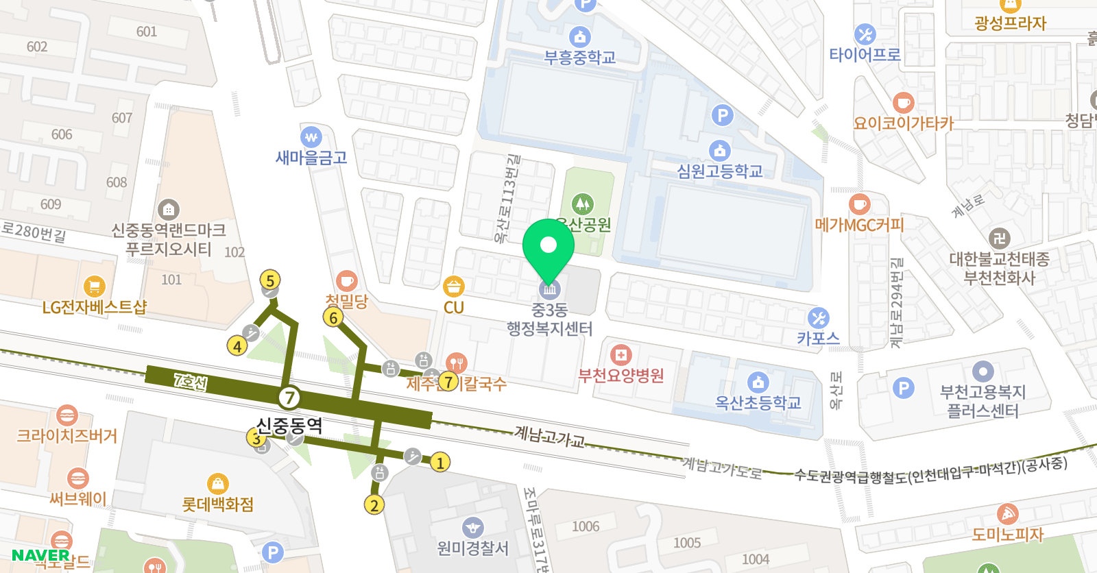 꿈터 음악미술학원 위치