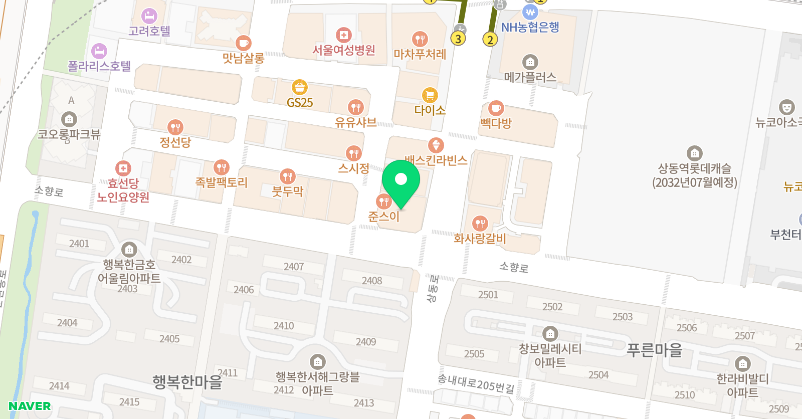 서울탑 수학학원 위치