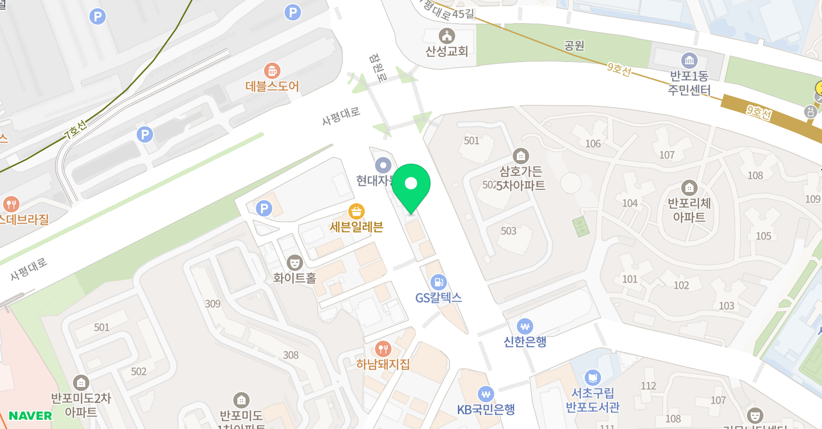 카네기 영어창의코딩학원 위치