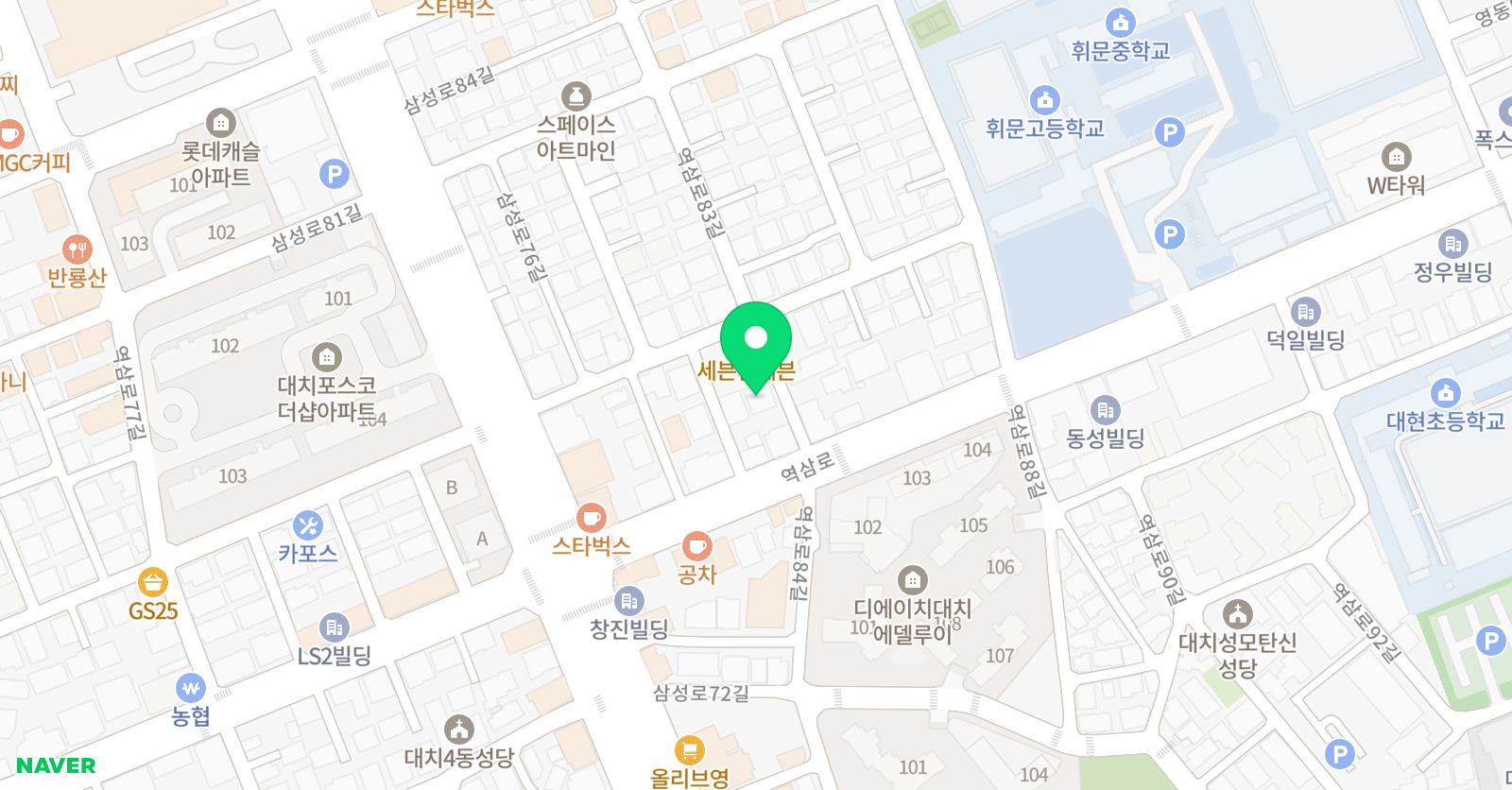 TBT 학원 위치