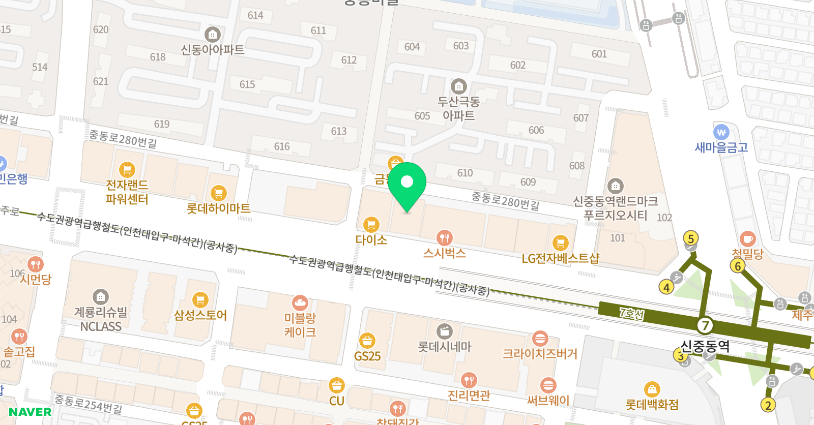 라이즈 어학원 부천캠퍼스 위치