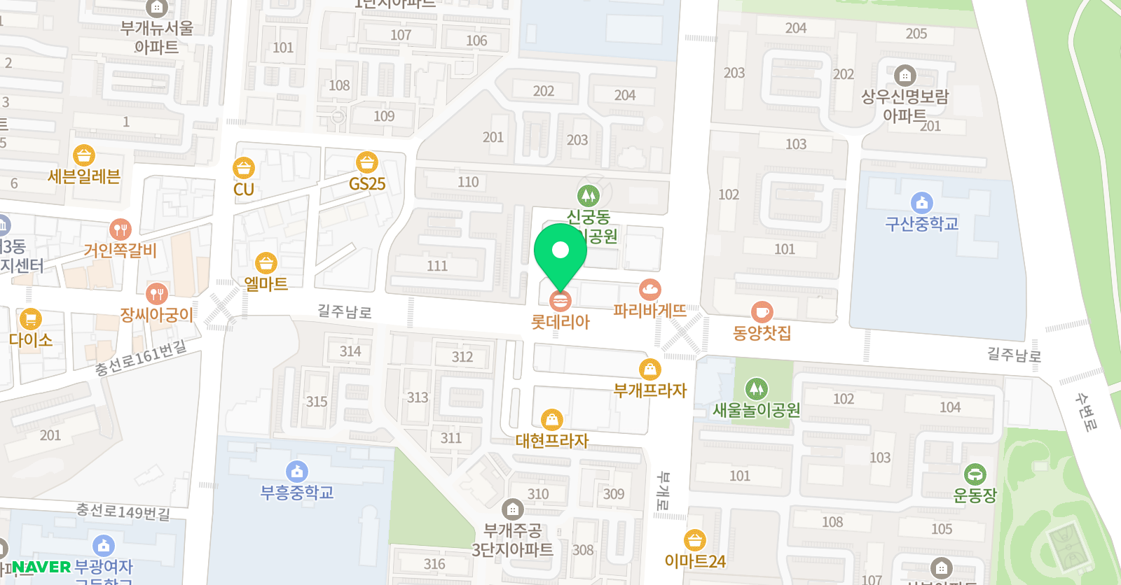 하늘그린꿈 미술학원 위치