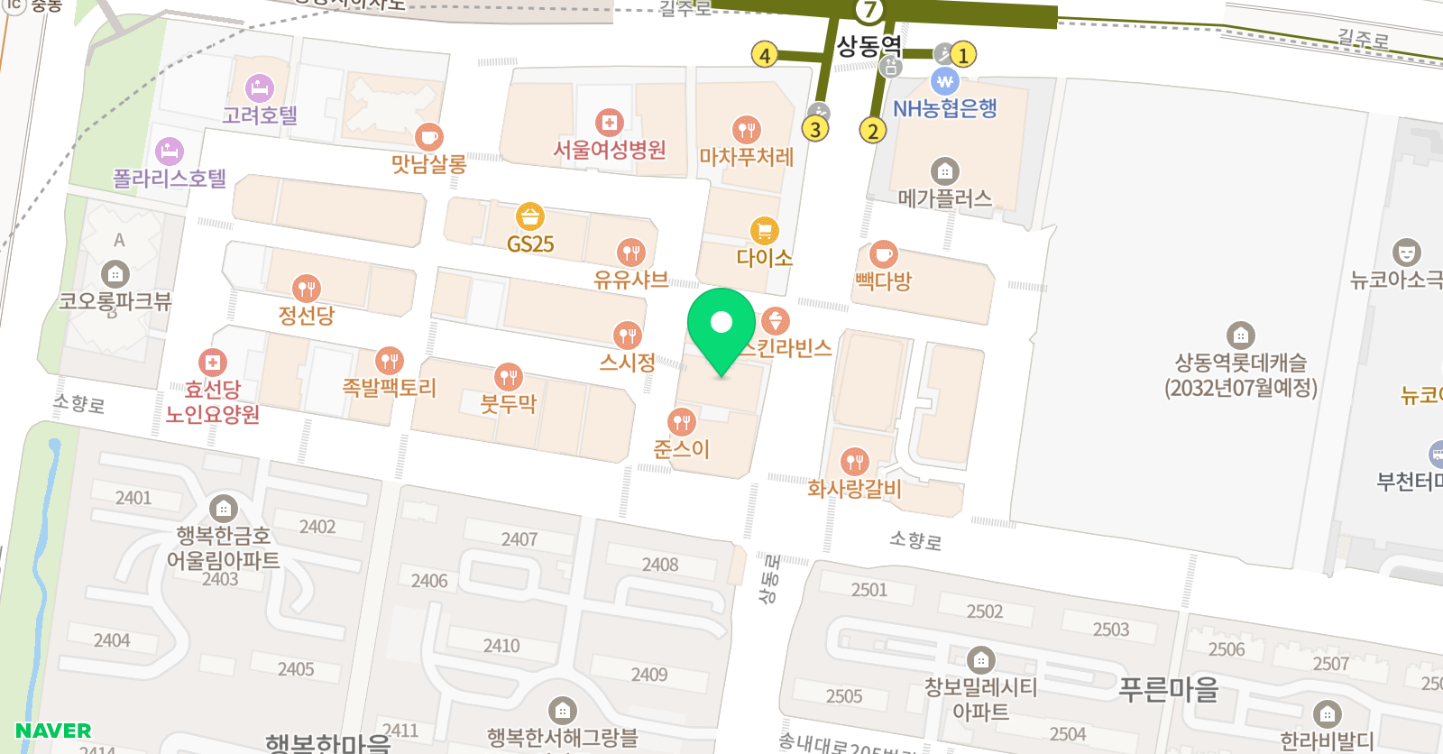 피앤에이 수학학원 위치