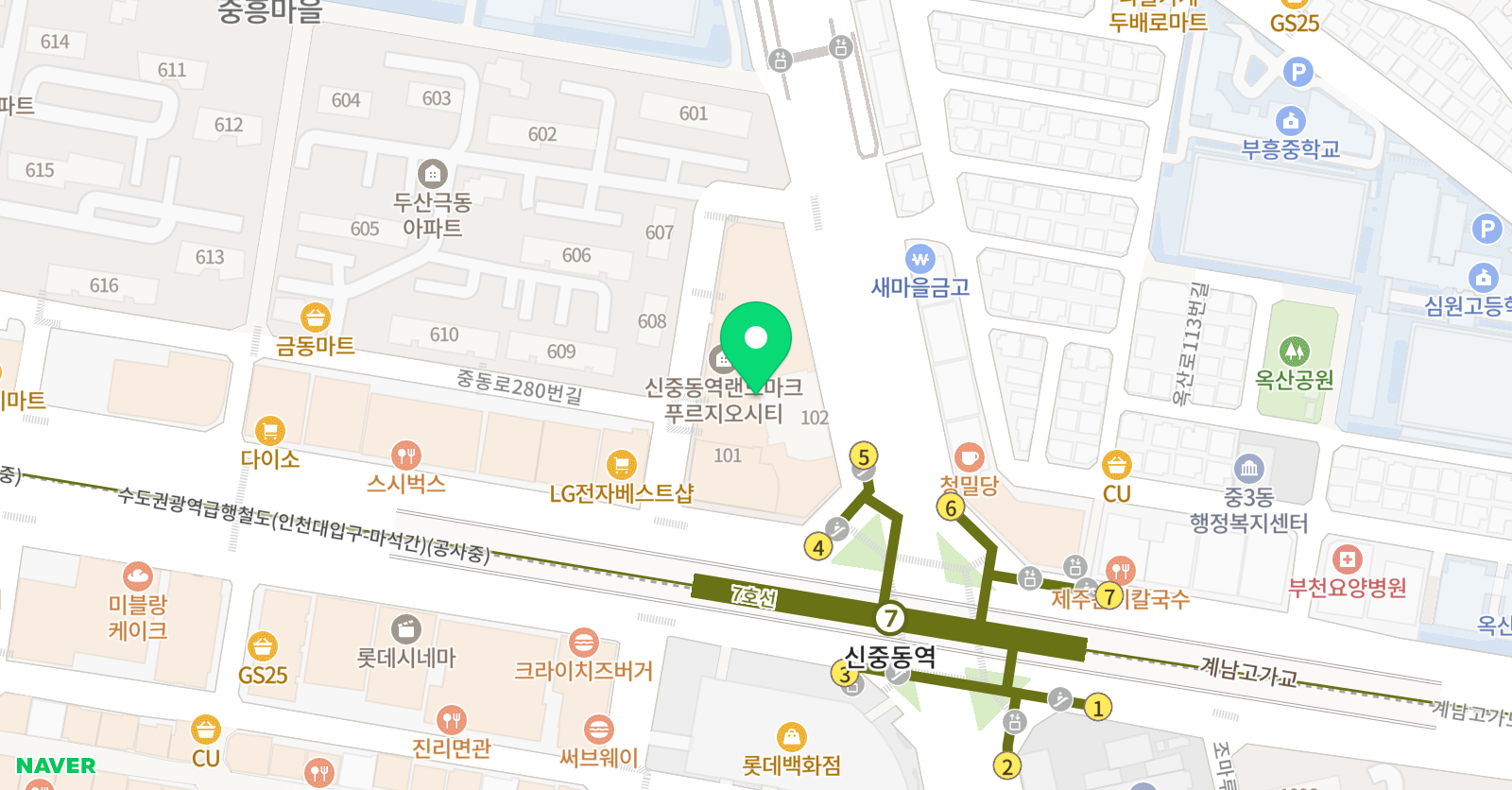영어원서읽는아이 부천중동 위치