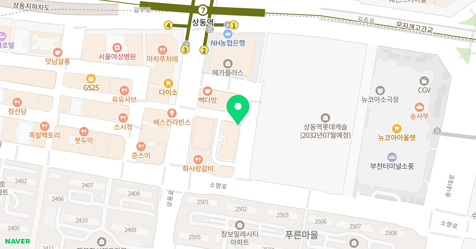 일대일 수학교습소 위치