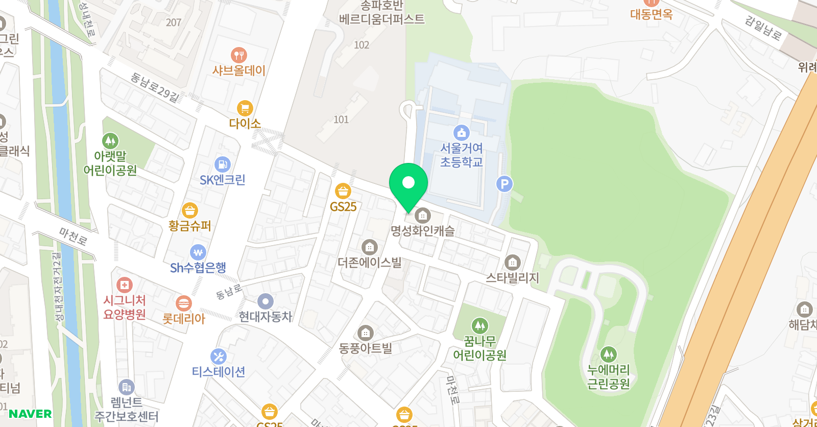 다다잉글리쉬 위치