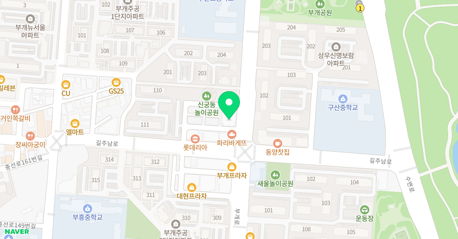 지엘 학원 영어수학국어과학 위치