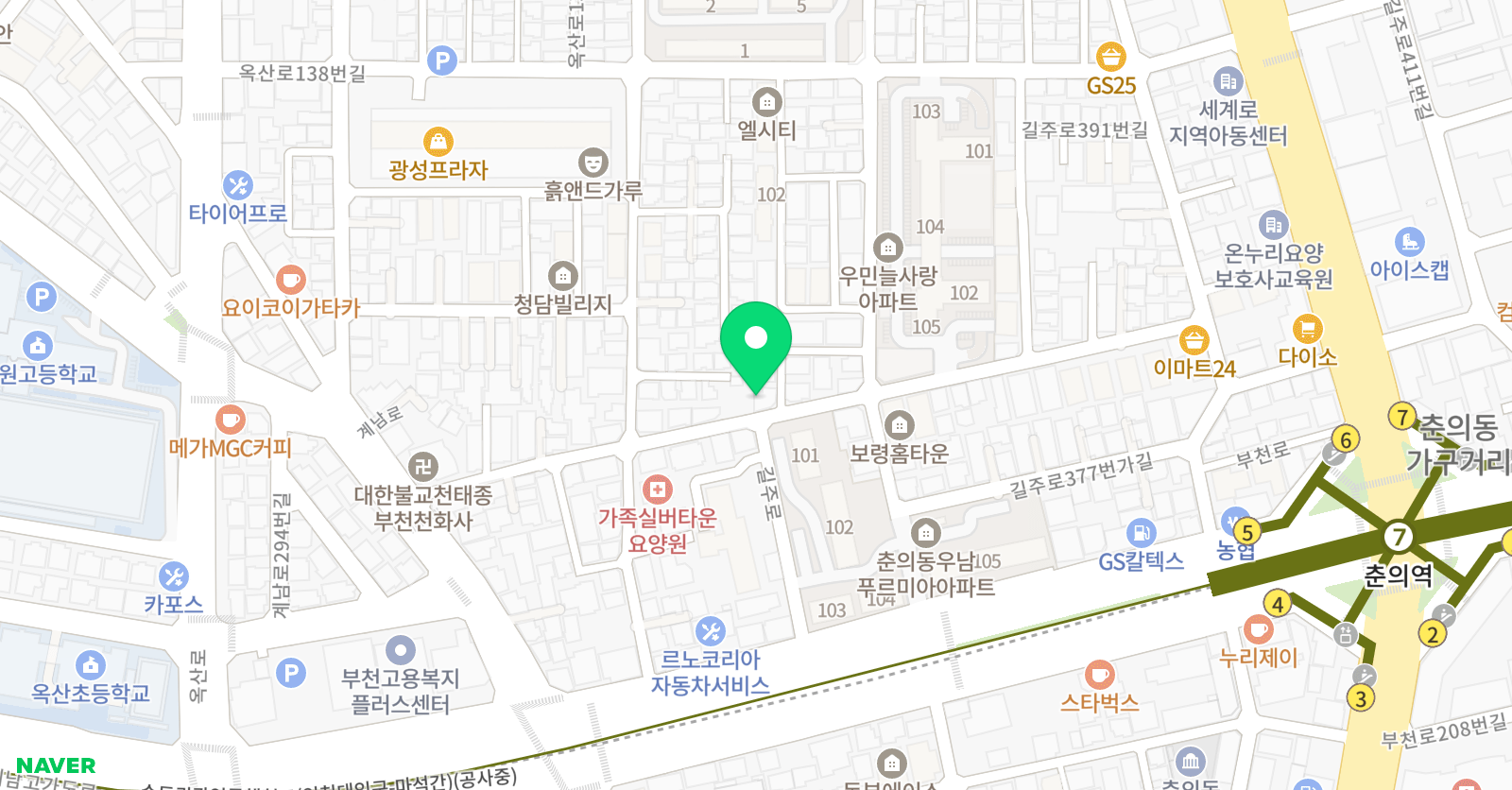 내날 미술음악학원 위치